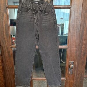 Just Black Straight Leg Jeans -‎ Dark Gray